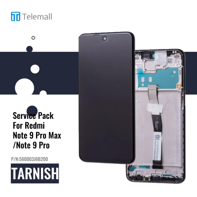 Xiaomi Redmi Note 9 Pro (M2003J6B2G) Display module LCD / Screen + Touch Tarnish  560003J6B200 Service Pack Display