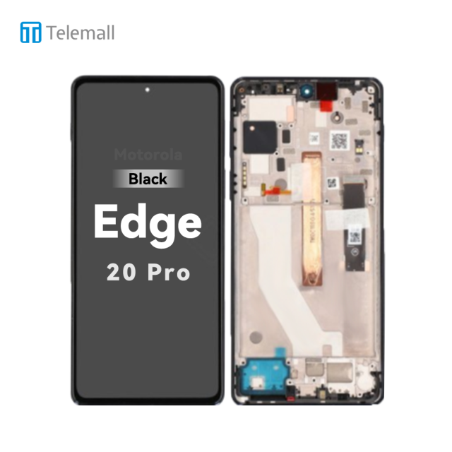 Motorola Moto Edge 20 Pro (XT2153-1 2021) Display unit complete black 5D68C19375