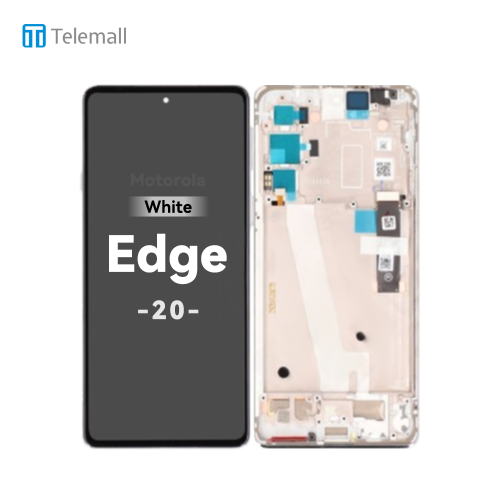 Motorola Moto Edge 20 (XT2143 2021) Display unit complete white 5D68C19192