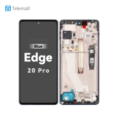 Motorola Moto Edge 20 Pro (XT2153-1 2021) Display unit complete blue 5D68C19375