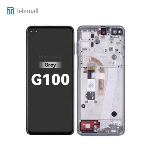 Motorola Moto G100 (XT2125 2021) Display unit complete grey 5D68C18397 5D68C18395