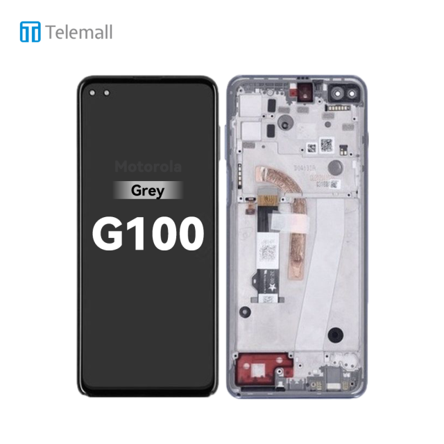 Motorola Moto G100 (XT2125 2021) Display unit complete grey 5D68C18397 5D68C18395