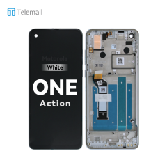 Motorola Moto One Action (XT2013 2019) Display unit complete white 5D68C14738
