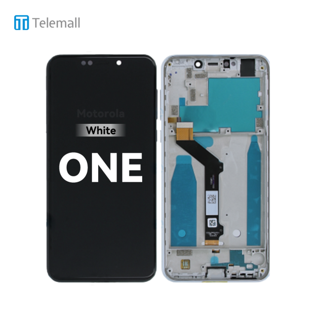 Motorola Moto One (XT1941 2018) Display unit complete white 5D68C11801