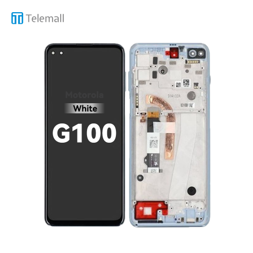 Motorola Moto G100 (XT2125 2021) Display unit complete white 5D68C18070