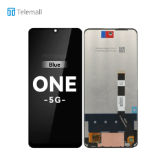 Motorola Moto One 5G (XT2075-1 2020) Display unit complete blue 5D68C16999