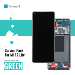 Xiaomi 12 Lite Display module LCD / Screen + Touch GREEN 56000500L900 Service Pack Display