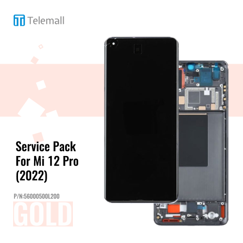 Xiaomi 12 Pro ( 2022 ) Display module LCD / Screen + Touch GOLD 56000500L200 Service Pack Display