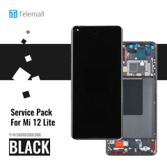Xiaomi 12 Lite Display module LCD / Screen + Touch Black 56000300L900 Service Pack Display