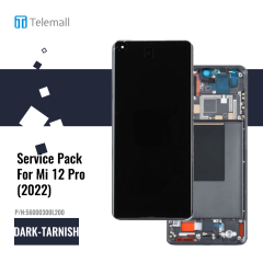 Xiaomi 12 Pro ( 2022 ) Display module LCD / Screen + Touch Dark Tarnish 56000300L200 Service Pack Display
