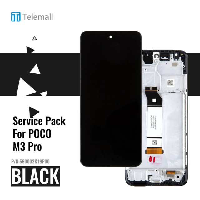 Xiaomi Poco M3 PRO Display module LCD / Screen + Touch Black 560002K19P00 Service Pack Display
