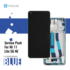 Xiaomi 11 Lite (5G NE 2021) Display module LCD / Screen + Touch Blue 5600050K9D00 Service Pack Display