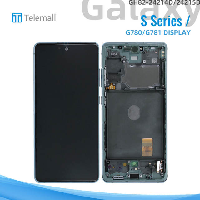 Samsung Galaxy SM-G780/G781 (S20 FE 4G/5G 2020) Display module Cloud Mint Green LCD + Antenna GH82-24214D/24215D