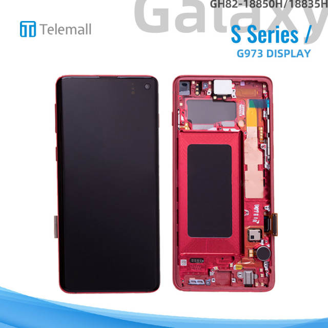 Samsung Galaxy SM-G973 (S10 2019) Display module PRISM RED LCD GH82-18850H/18835H