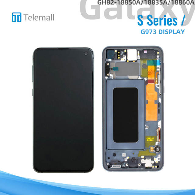 Samsung Galaxy SM-G973 (S10 2019) Display module PRISM BLACK LCD GH82-18850A/18835A/18860A