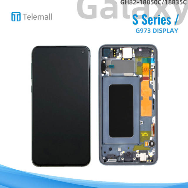 Samsung Galaxy SM-G973 (S10 2019) Display module PRISM BLUE LCD GH82-18850C/18835C