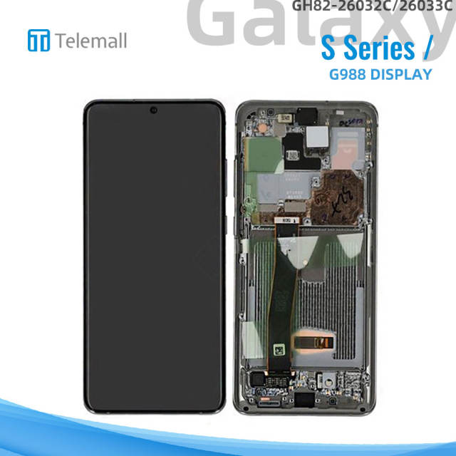 Samsung Galaxy SM-G988 (S20 ULTRA 2020) Display module WHITE LCD (NO CAMERA) GH82-26032C/26033C