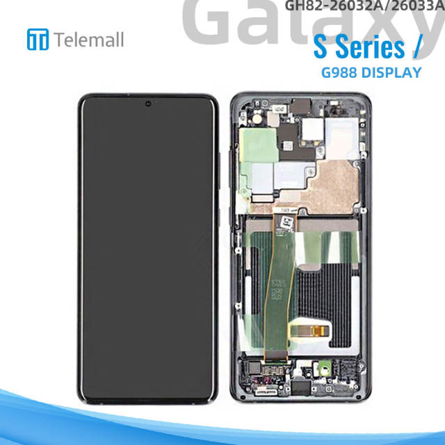Samsung Galaxy SM-G988 (S20 ULTRA 2020) Display module BLACK LCD (NO CAMERA) GH82-26032A/26033A