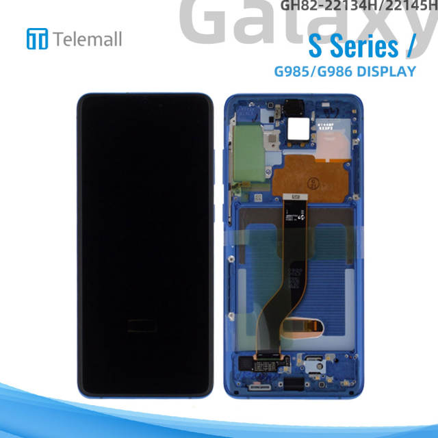 Samsung Galaxy SM-G985/G986 (S20 plus 4G/5G 2020) Display module BLUE AURA LCD GH82-22134H/22145H