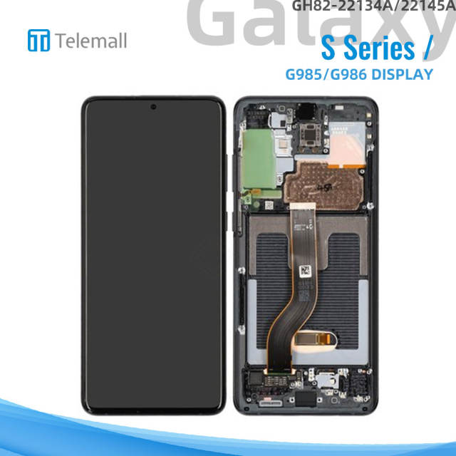 Samsung Galaxy SM-G985/G986 (S20 plus 4G/5G 2020) Display module BLACK LCD GH82-22134A/22145A