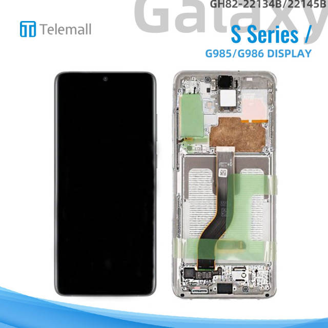 Samsung Galaxy SM-G985/G986 (S20 plus 4G/5G 2020) Display module WHITE LCD GH82-22134B/22145B