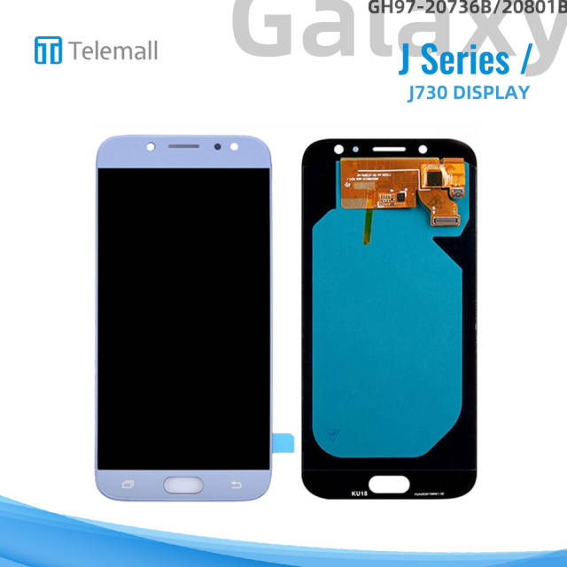 Samsung Galaxy SM-J730 (J7 Pro 2017) Display module SILVER/BLUE LCD GH97-20736B/20801B
