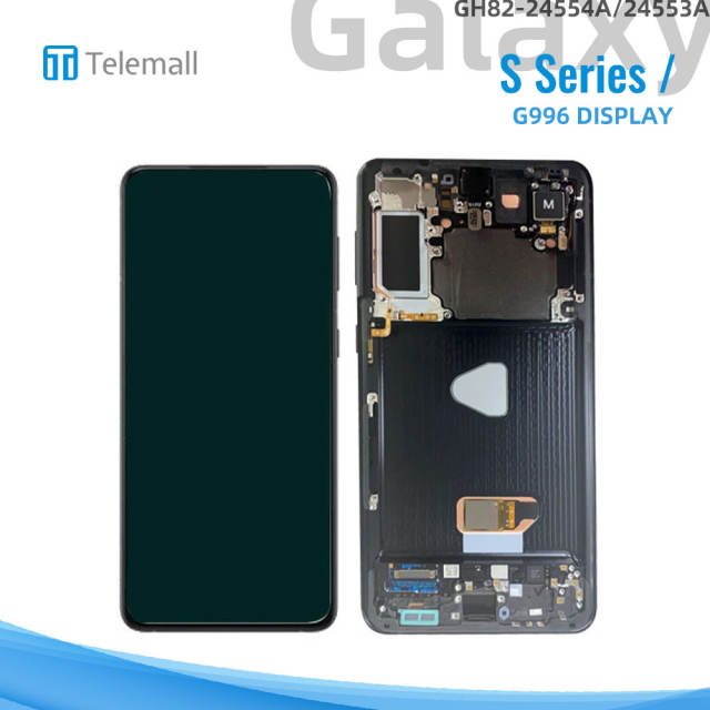Samsung Galaxy SM-G996 (S21+ 5G 2021) Display module Phantom BLACK LCD (WITH CAMERA) GH82-24554A/24553A