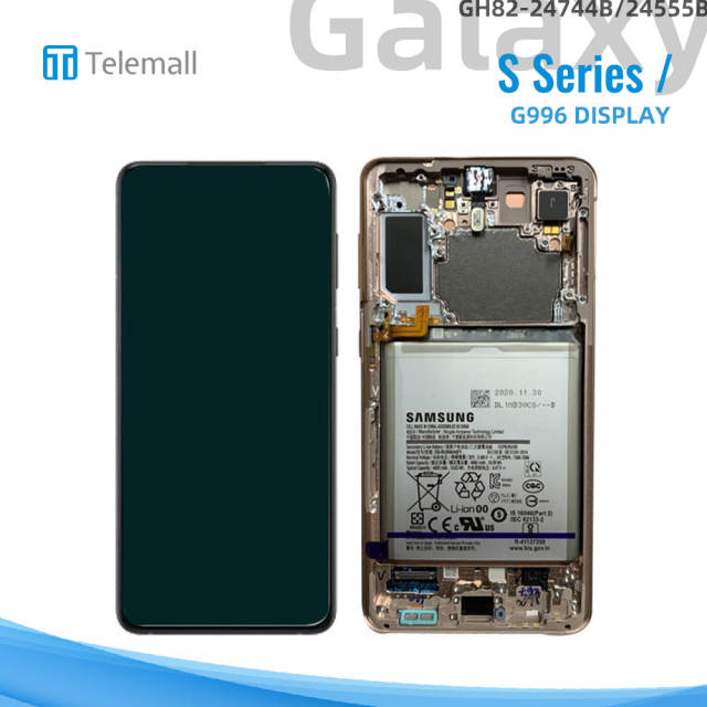 Samsung Galaxy SM-G996 (S21+ 5G 2021) Display module Phantom VIOLET LCD (WITH CAMERA)  +BTRY GH82-24744B/24555B