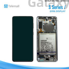 Samsung Galaxy SM-G996 (S21+ 5G 2021) Display module Phantom SILVER LCD (WITH CAMERA) + BTRY GH82-24744C/24555C