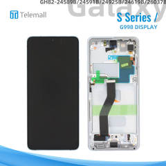 Samsung Galaxy SM-G998 (S21 Ultra 5G 2021) Display module Phantom SILVER LCD (WITH CAMERA) +BTRY GH82-24589B/24591B/24925B/24619B/26037B