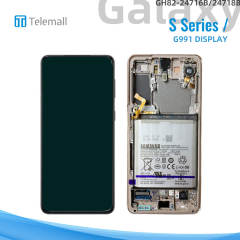 Samsung Galaxy SM-G991 (S21 5G 2021) Display module Phantom VIOLET LCD (WITH CAMERA) + BTRY GH82-24716B/24718B