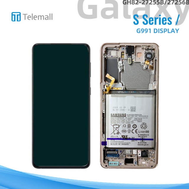 Samsung Galaxy SM-G991 (S21 5G 2021) Display module Phantom VIOLET LCD (NO CAMERA) GH82-27255B/27256B