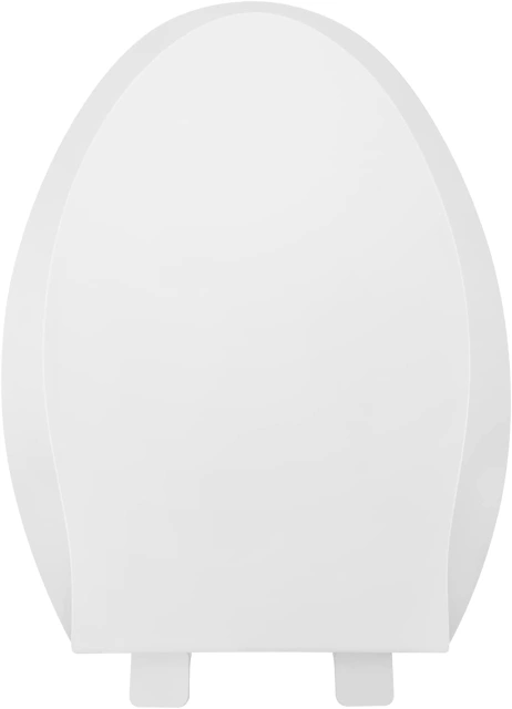 Elongated Toilet Seat with Built in Child Seat, Slow Close and Easy to Install with American Standard Hinges, Quick Release and Easy to Clean, Magnetic Kids Seat Suitable for Adults and Children
