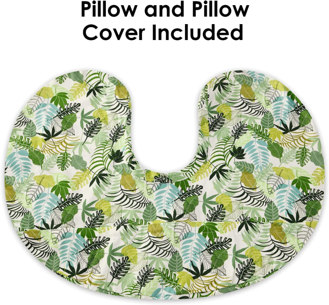 Nursing Pillow for Infant Feeding Cushion, Newborn Support Pillow for Breastfeeding Baby and Bottle Feeding, with Washable Pillow Cover for Boys & Girls