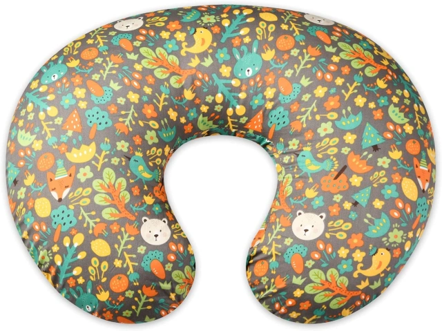 Nursing Pillow for Infant Feeding Cushion, Newborn Support Pillow for Breastfeeding Baby and Bottle Feeding, with Washable Pillow Cover for Boys & Girls