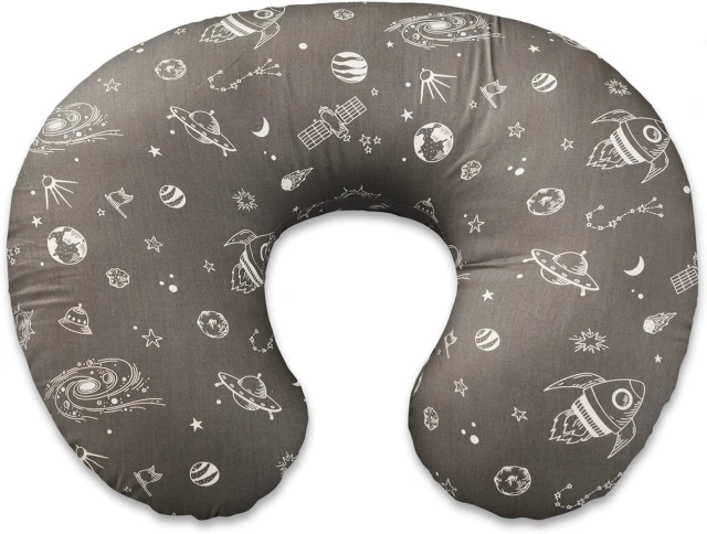 Nursing Pillow for Infant Feeding Cushion, Newborn Support Pillow for Breastfeeding Baby and Bottle Feeding, with Washable Pillow Cover for Boys & Girls