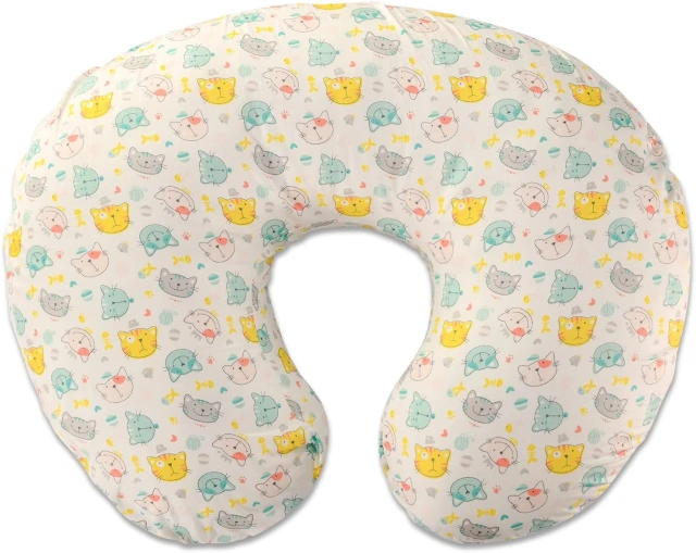 Nursing Pillow for Infant Feeding Cushion, Newborn Support Pillow for Breastfeeding Baby and Bottle Feeding, with Washable Pillow Cover for Boys & Girls