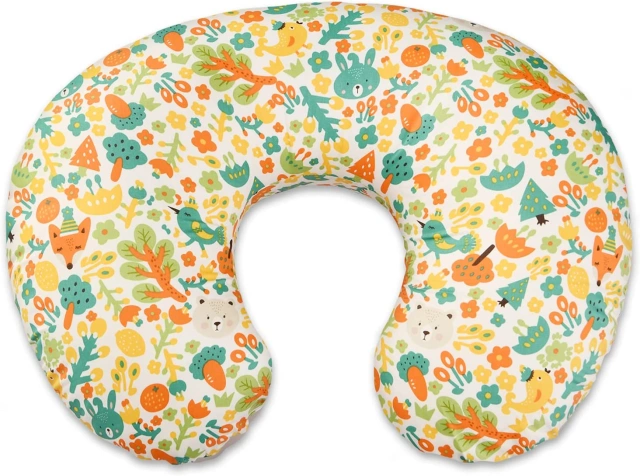 Nursing Pillow for Infant Feeding Cushion, Newborn Support Pillow for Breastfeeding Baby and Bottle Feeding, with Washable Pillow Cover for Boys & Girls