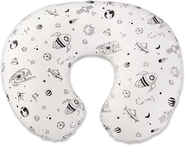 Nursing Pillow for Infant Feeding Cushion, Newborn Support Pillow for Breastfeeding Baby and Bottle Feeding, with Washable Pillow Cover for Boys & Girls