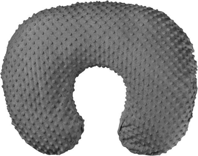 Minky Dots Nursing Pillow and Positioner, Baby Breastfeeding Pillow, Newborn Support Pillow, Bottle Feeding with Removable Ultra Soft Cotton Cover, Breathable Fabric Fits Snug On Infant