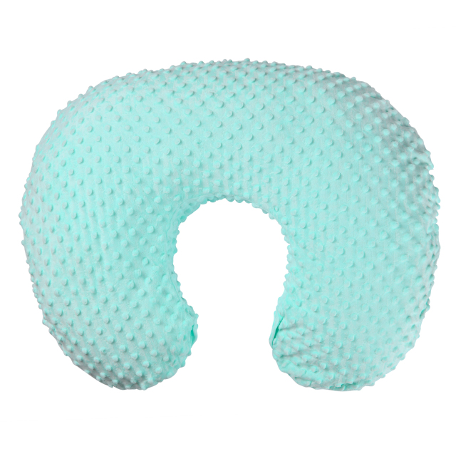 Minky Dots Nursing Pillow and Positioner, Baby Breastfeeding Pillow, Newborn Support Pillow, Bottle Feeding with Removable Ultra Soft Cotton Cover, Breathable Fabric Fits Snug On Infant