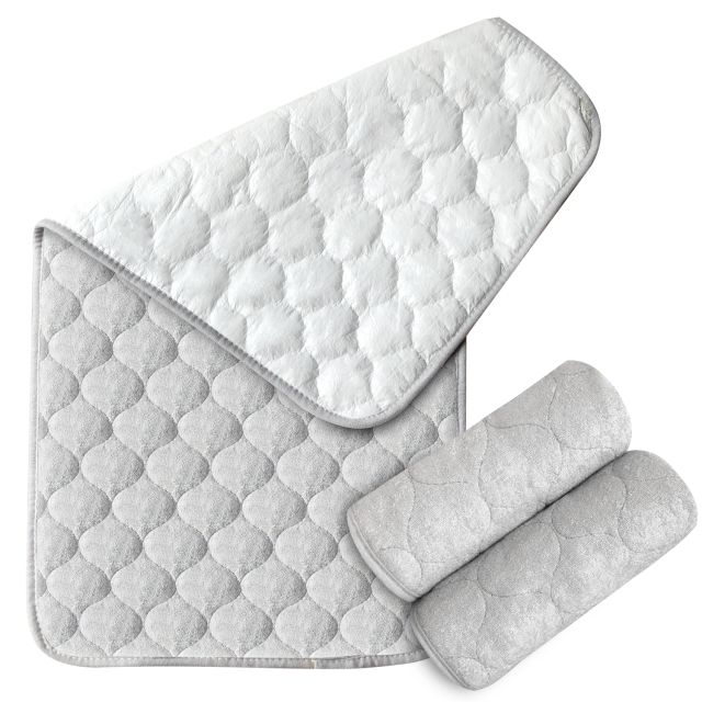 Bamboo Changing Pad Liners, Quilted Thick Ultra Soft Waterproof Changing Table Cover Liners, Washable Reusable Portable Diaper Change Mat, 27" x 13", 3 Pack Set