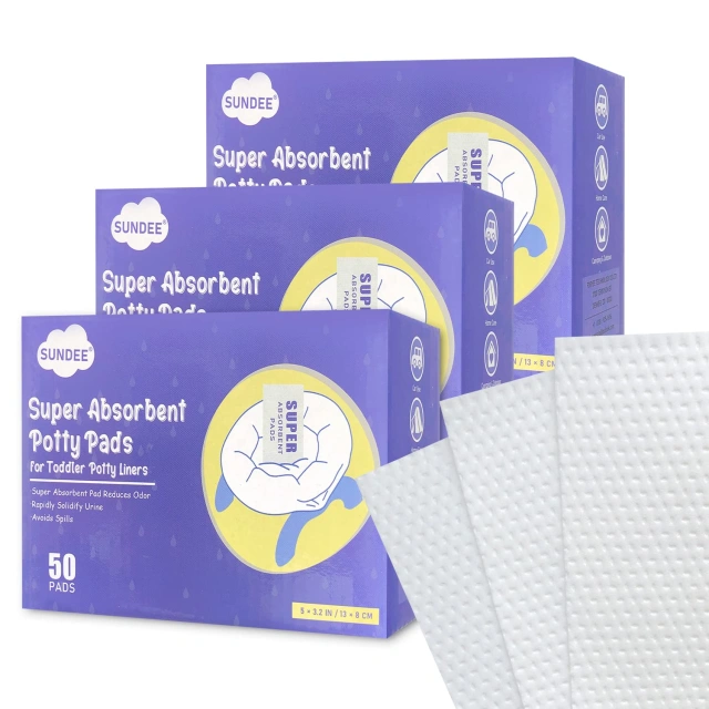 Super Absorbent Potty Pads for Potty Training Chair, Use with Potty Chair Liners for Toddlers, No Leaks Reduces Odor, Fit All Baby Travel Potty Bags & Portable Potty Bags (Only Pad Included)