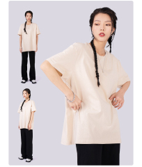 100% cotton 180g T-shirt unisex short sleeve loose solid color blank tees custom printed logo