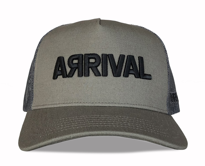 Custom charcoal grey 3D embroidery mesh Trucker Hats