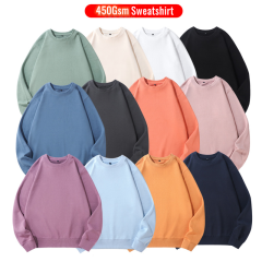 Custom Logo High Quality 450Gsm Heavyweight Cotton Oversize Pullover Warm Wholesale Hoodies for winter