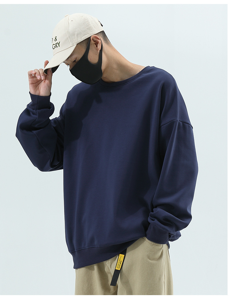 Factory Wholesale 450Gsm Heavyweight Custom Logo Cheap Printing Blank Crewneck Sweatshirt Unisex Hoodies