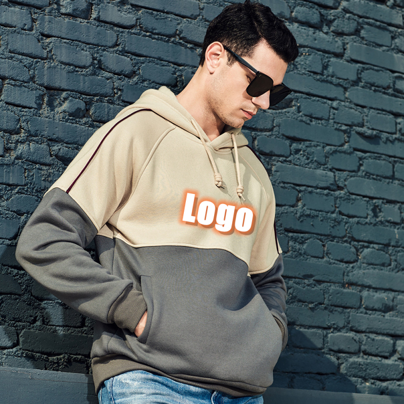 Color Blocking High Quality Pullover 10 Colors In Stock Sweatshirts Oversized Drop Shoulder Blank Fleece Hoodies