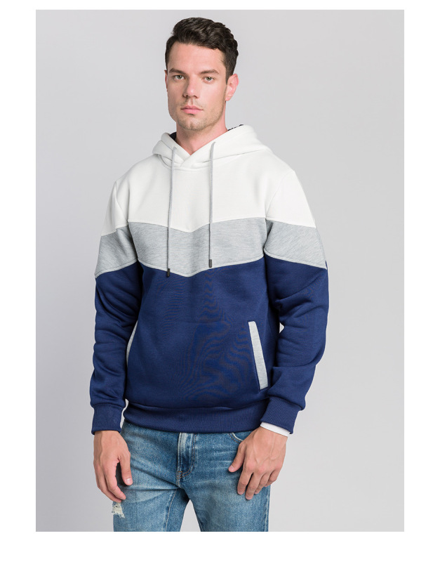 Color Blocking High Quality Pullover 10 Colors In Stock Sweatshirts Oversized Drop Shoulder Blank Fleece Hoodies