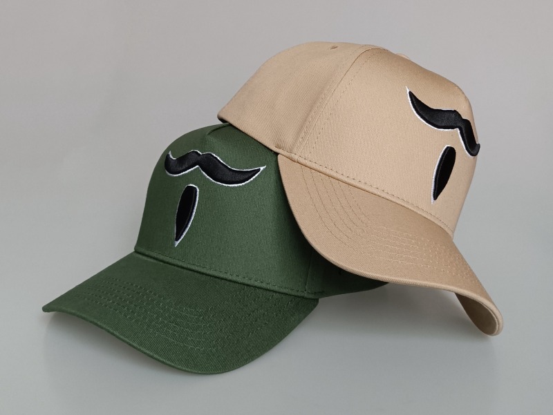 Custom classic green tan 5 panel A frame 3D embroidery logo baseball cap